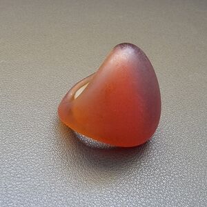 Vintage Sculptural Art Ring | Frosted Ombre Modernist Statement Ring